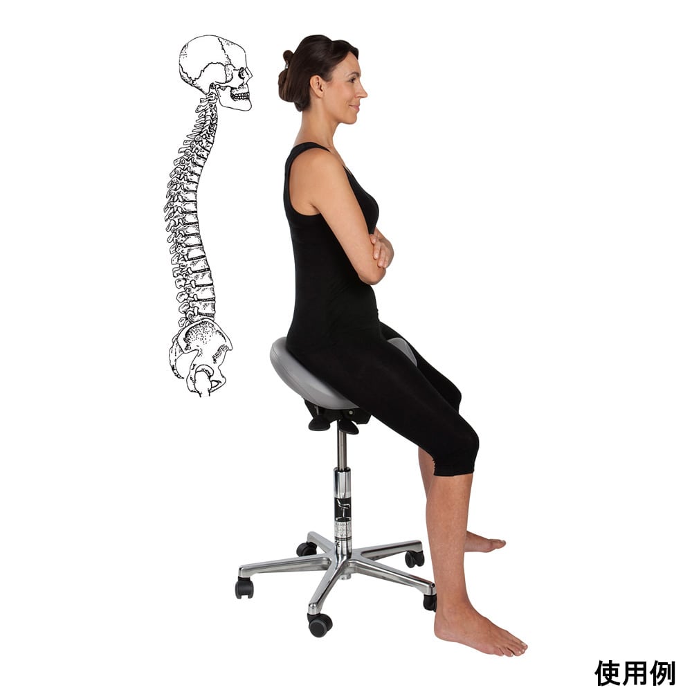 HAGER WERKEN サドル型椅子 フットペダル付BSS204021,BSTE-2014 W/Foot Pedal 1台 (ご注文単位1台) 【直送品】