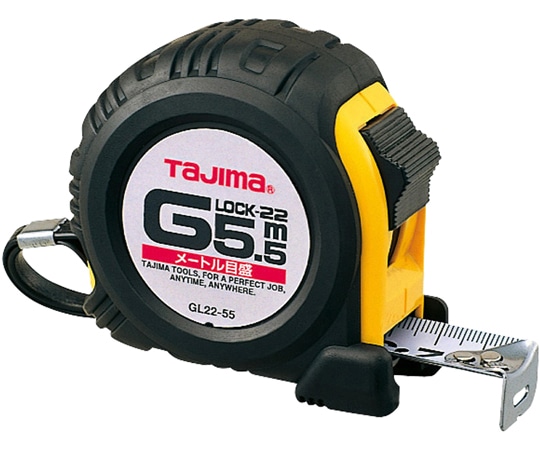 TJMデザイン (タジマツール) Gロック 22 5.5m メートル目盛GL22-55BL 1個 (ご注文単位1個) 【直送品】