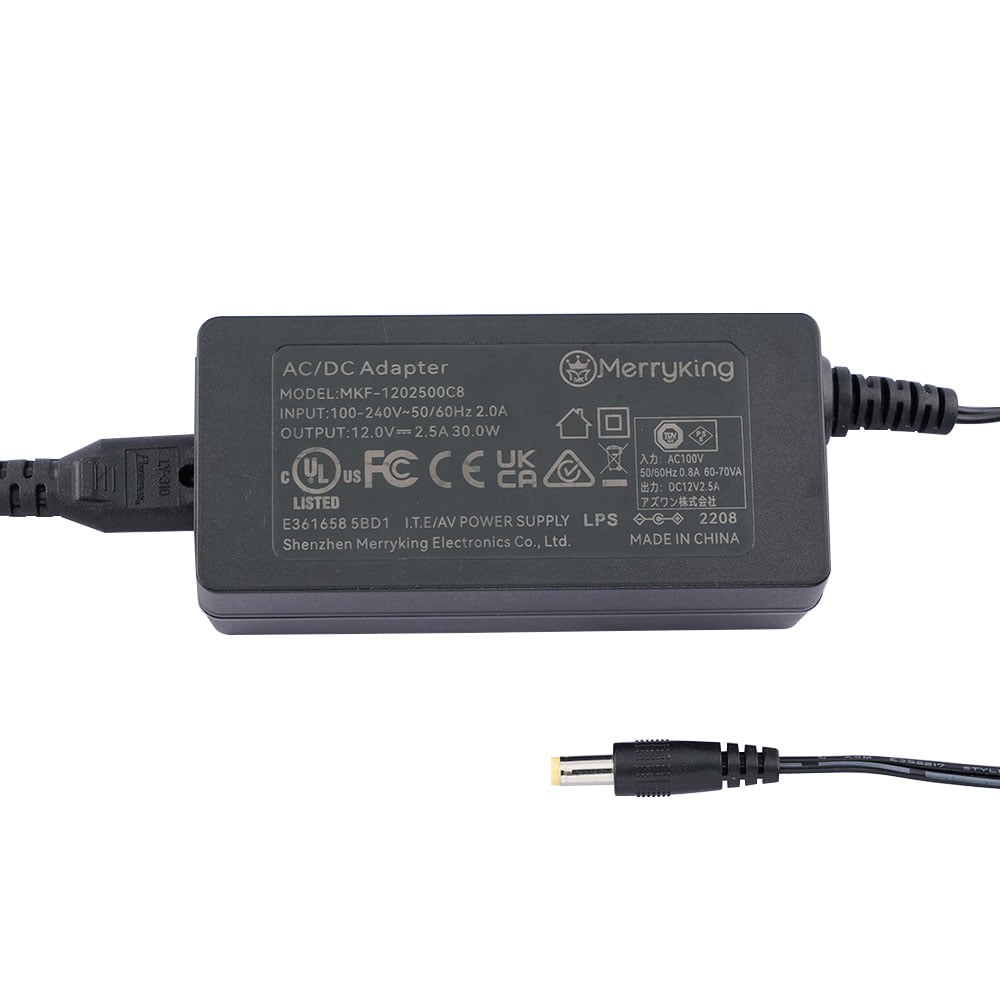 アズワン ACアダプタ 本体別体MKF-1202500C8 1個 (ご注文単位1個) 【直送品】