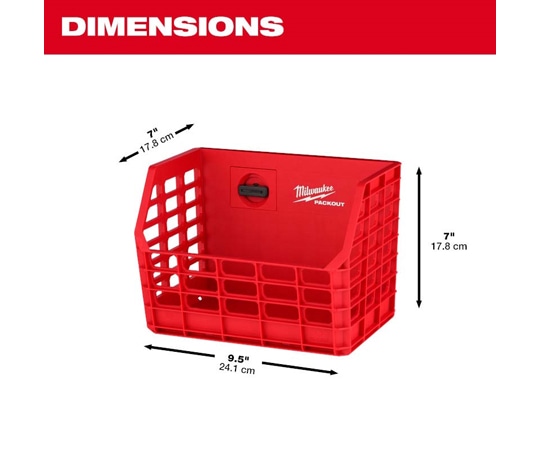 ミルウォーキーツール・ジャパン PACKOUT コンパクトウォールバスケット48-22-8342 1個 (ご注文単位1個) 【直送品】