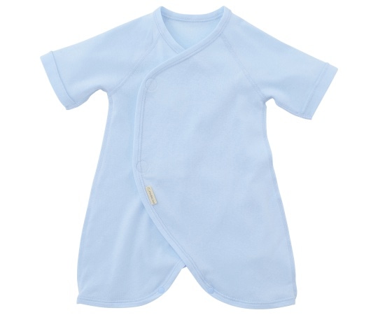 犬印本舗 コンビ肌着 サックス 50～60cmB146003 1枚 (ご注文単位1枚) 【直送品】