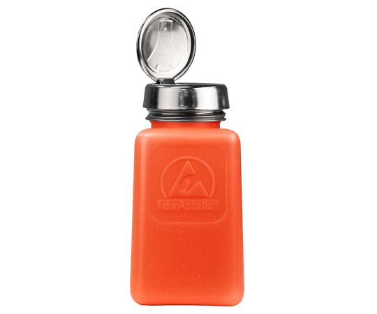 DESCO 静電気拡散性ボトル オレンジ色 ワンタッチ HDPE35270 1個 (ご注文単位1個) 【直送品】