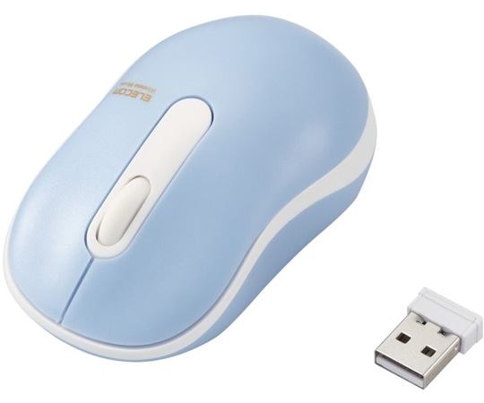 エレコム 無線マウス 光学式 Sサイズ 抗菌 ライトブルーM-DY10DRSKBUL 1個 (ご注文単位1個) 【直送品】