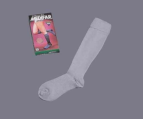 日本衛材 メディファー (圧迫用ハイソックス) 25～27.5cm/グレーNE-727 1足 (ご注文単位1足) 【直送品】
