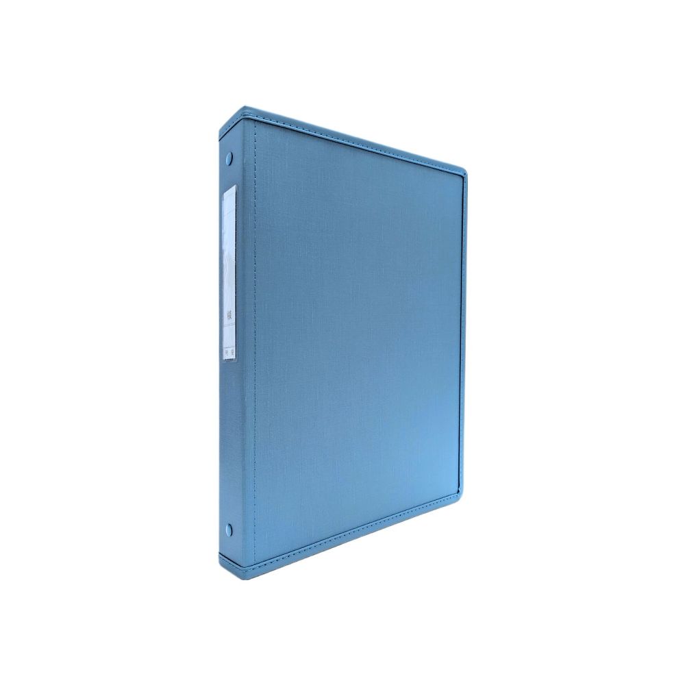 サンリーフ カルテブック (スタンダードタイプ) A4 4穴 ブルー 背幅40mmSK-440-4BL 1冊 (ご注文単位1冊) 【直送品】