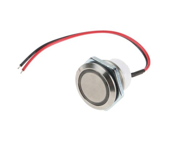 ITW プッシュボタンスイッチ 単極単投 (SPST) 250 mA ＠ 12 V dc モーメンタリ パネルマウント48M 112R 1個 (ご注文単位1個) 【直送品】