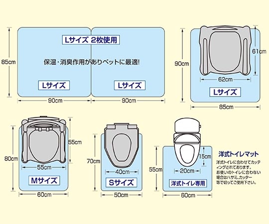 シンエイテクノ ゼオシーター ブルー LSZ L 1枚 (ご注文単位1枚) 【直送品】