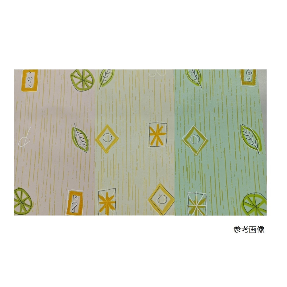 アズワン 食事用エプロン リーフ柄 クリーム2200P-TF 1枚 (ご注文単位1枚) 【直送品】