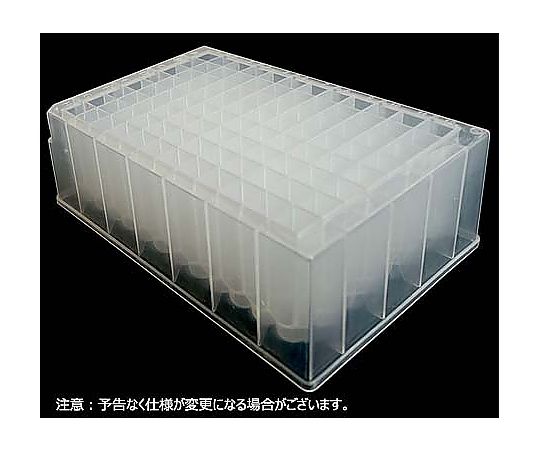 Novas Bio 96well ディープウエルプレート ポリプロピレン, 2.0 mL, Clear, 丸底, 角穴 1セット (5枚×10個入) DWP-20-SQU 1セット (ご注文単位1セット) 【直送品】