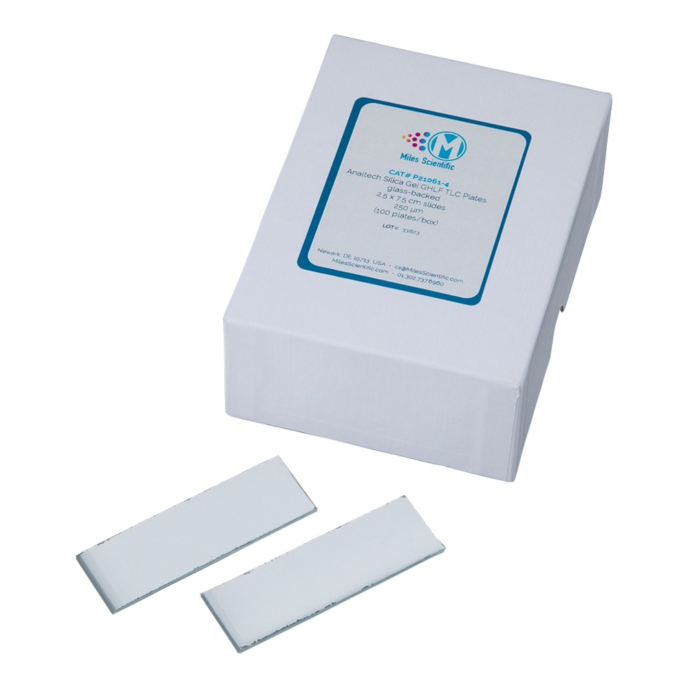 Ciro 未修飾TLCプレート (蛍光指示薬F254) 25×75mm 1パック (100枚入) P21061-4 1パック (ご注文単位1パック) 【直送品】