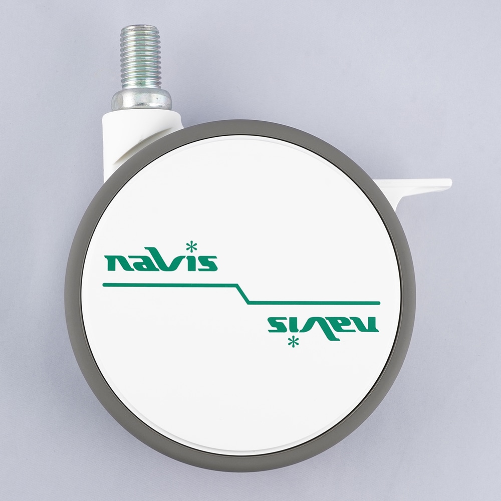 アズワン ナビスキャスターφ130 M16 ストッパー有FW130N16SL25-AZ 1個 (ご注文単位1個) 【直送品】