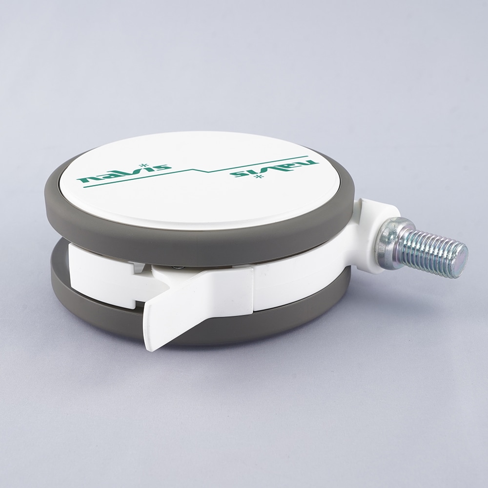 アズワン ナビスキャスターφ130 M16 ストッパー有FW130N16SL25-AZ 1個 (ご注文単位1個) 【直送品】