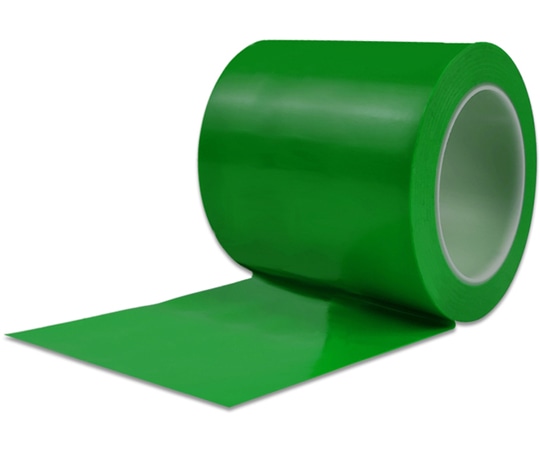 セーフラン安全用品 厚手PVCラインテープ PVC 幅100mm×22m 緑 1巻入J2353-G 1巻 (ご注文単位1巻) 【直送品】