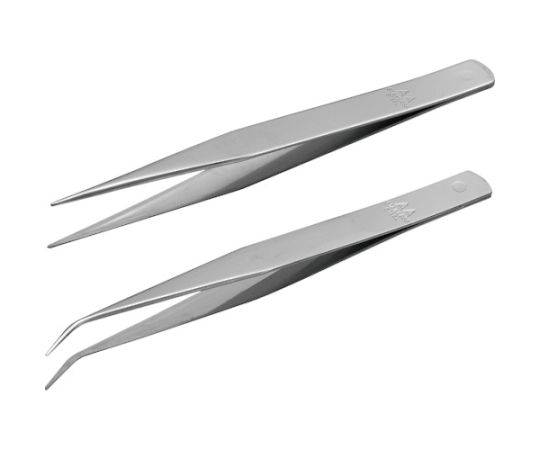 アネックスツール ピンセット AA125mm 2本組 (直・先曲) ATW-S3 1袋 (ご注文単位1袋) 【直送品】