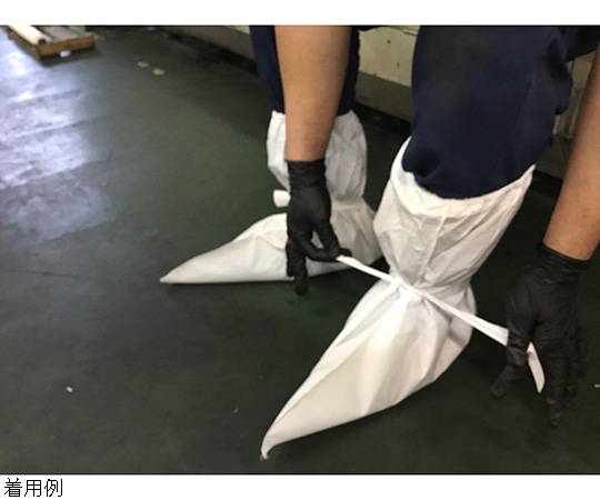 クレシア プロテクガード ハードワークブーツカバー ホワイト 10足68310 1パック (ご注文単位1パック) 【直送品】