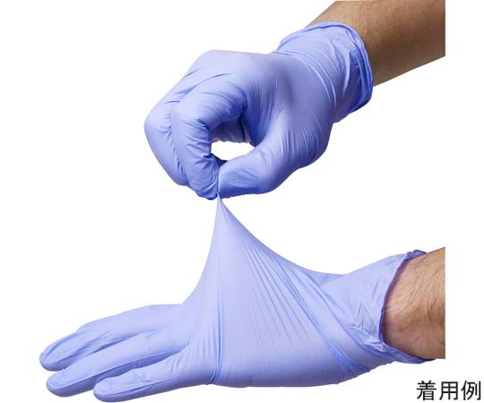 ACE (手袋) ニトリルグローブ 薄手 ブルー L 粉なし 1箱 (100枚入) AG7230L 1箱 (ご注文単位1箱) 【直送品】