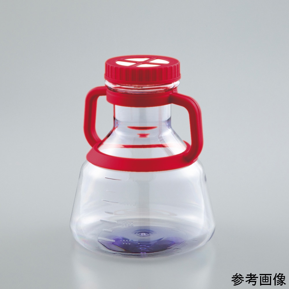アズワン 培養三角フラスコ 5L γ線滅菌済 1箱 (1個/パック×6パック入) C043005 1箱 (ご注文単位1箱) 【直送品】