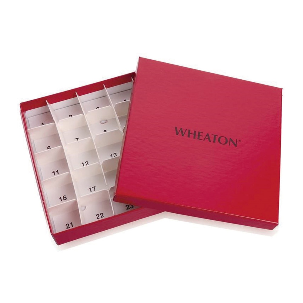 WHEATON ティシューバイアル用サンプル容器 レッドW651610-R 1個 (ご注文単位1個) 【直送品】