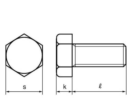 サンコーインダストリー ステン 六角ボルト B13 (細目P1.0 8X14 (ホソメ (10本入) B0-02-0004-0080-0140-00-10P 1袋 (ご注文単位1袋) 【直送品】