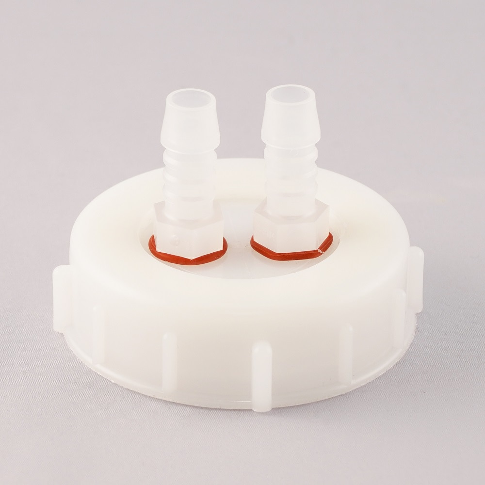 アズワン 廃液回収容器 (チューブ接続キャップ用) 20L用ノズル付き2本キャップCAP3N2 1個 (ご注文単位1個) 【直送品】