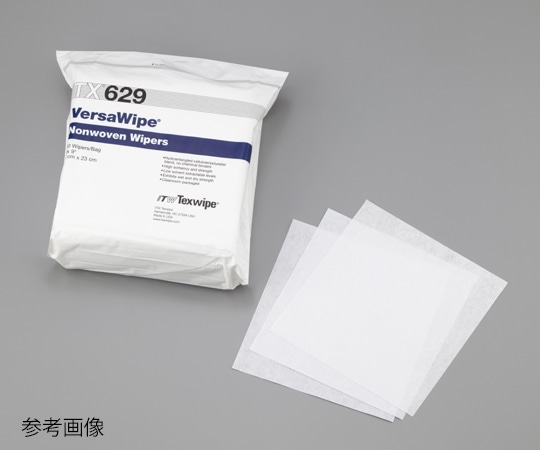 テックスワイプ (Texwipe) バーサワイプワイパー 4×4インチ 1箱 (50枚/袋×50袋入) STX624 1箱 (ご注文単位1箱) 【直送品】