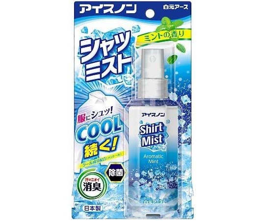 白元アース アイスノン シャツミスト ミントの香り 100mL 1本 (ご注文単位1本) 【直送品】