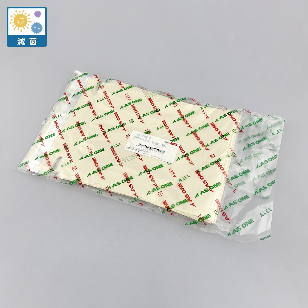 アズワン ワンタッチゴミ袋 200×300mm (滅菌) 1袋 (30枚入) 1袋 (ご注文単位1袋) 【直送品】