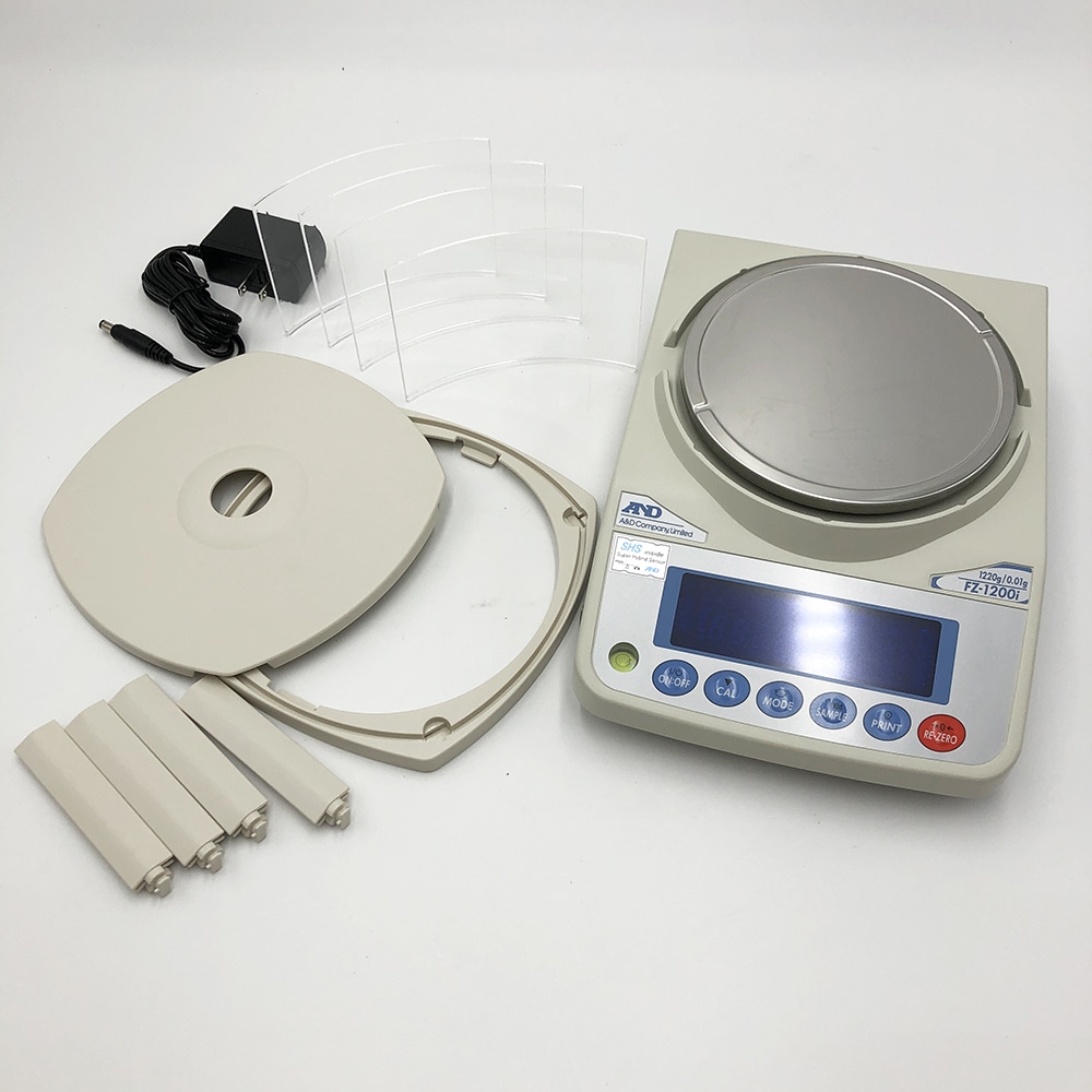 エー・アンド・デイ 校正用分銅内蔵型汎用電子天びん FZ-iシリーズ ひょう量:1220g 最小表示:0.01g FZ-1200i 1台 (ご注文単位1台) 【直送品】
