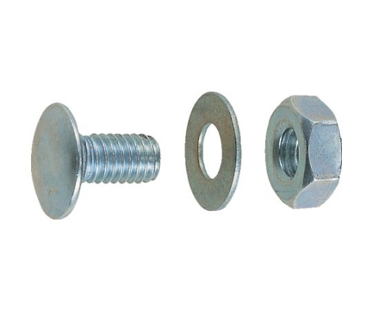 アズワン 軽量棚用ボルト・ナットM6X12mmBN40 1セット (ご注文単位1セット) 【直送品】