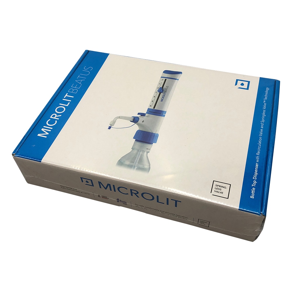 MICROLIT ボトルトップディスペンサー 泡抜き機構付BEAT60 1セット (ご注文単位1セット) 【直送品】