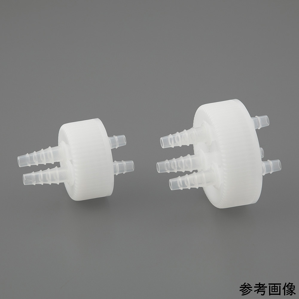 アズワン タフボーイ 100mL用コネクタ付きキャップ 1個 (ご注文単位1個) 【直送品】