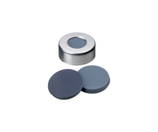 Thermo Fisher Scientific セプタム付クリンプキャップ (ND20) -40～120℃ 3mm グレー/グレー/銀 100個入CHCC20-1 1箱 (ご注文単位1箱) 【直送品】