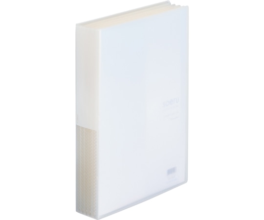 LIHITLAB SOERU クリヤーブック A4S型 ポケット100枚 乳白N8105-1 1冊 (ご注文単位1冊) 【直送品】