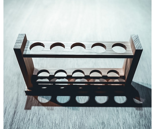 関谷理化 木製 試験管立て 穴25φ×5本立SITATE255SJ 1個 (ご注文単位1個) 【直送品】