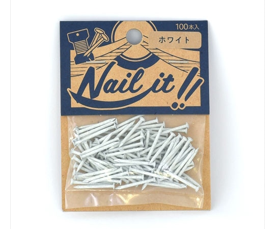 若井産業 NAILIT釘#17×19 100本袋入 ホワイトNF10010 1個 (ご注文単位1個) 【直送品】