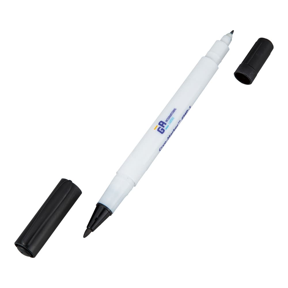 GA International 超低温油性ツインマーカー (Cryo-Marker) 黒MP-1B-6 1本 (ご注文単位1本) 【直送品】