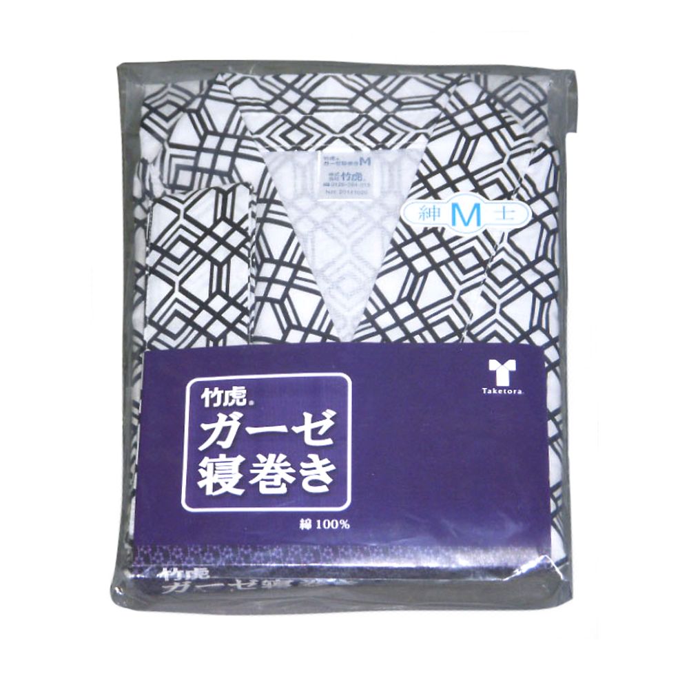 竹虎 竹虎ガーゼ寝巻き 紳士用M090943 1枚 (ご注文単位1枚) 【直送品】