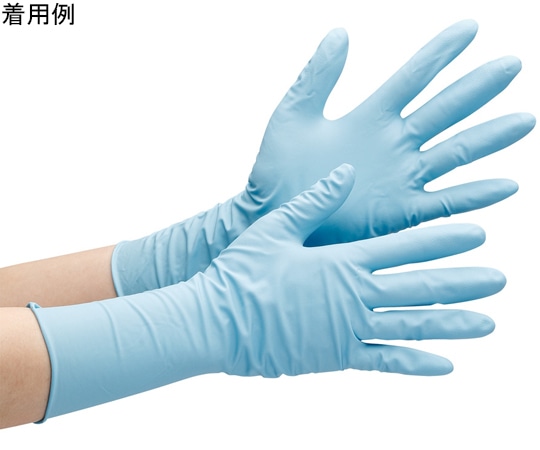 ミドリ安全 ニトリル手袋 厚手 ベルテ766H パウダーフリー Lサイズ (50枚入) VERTE-766H-L 1箱 (ご注文単位1箱) 【直送品】