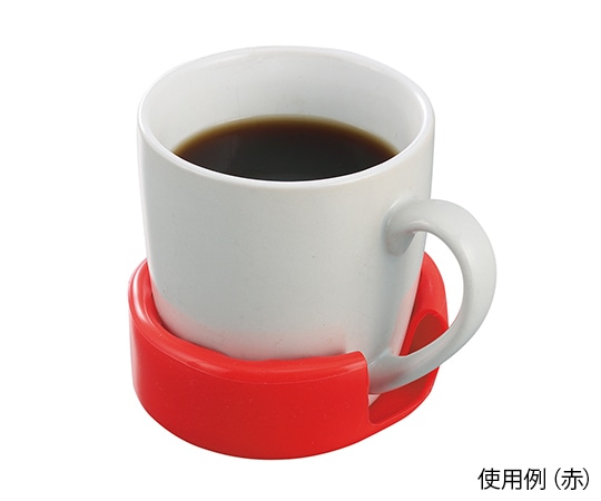 Tenura シリコンカップホルダー 赤 Φ90 1個 (ご注文単位1個) 【直送品】