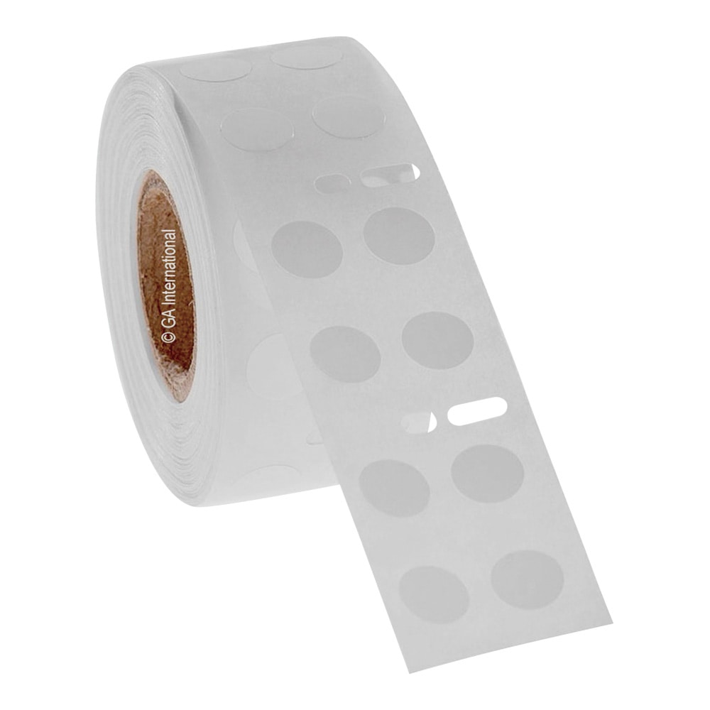 GA International 超低温クライオラベル (DYMO対応) 丸型 φ8.9mm 1巻 (2000枚入) ED1F-030WH 1巻 (ご注文単位1巻) 【直送品】
