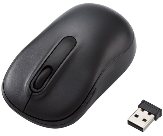 エレコム 無線マウス 光学式 Mサイズ 抗菌 ブラックM-DY11DRSKBK 1個 (ご注文単位1個) 【直送品】