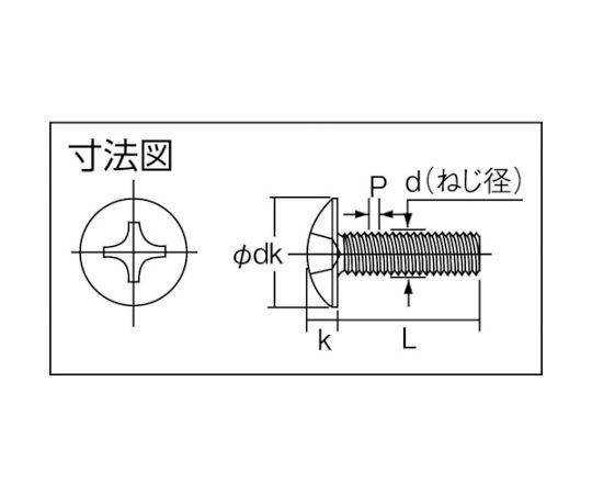 アズワン トラス頭小ねじ ステンレス 全ネジ M5×10 73本入B52-0510 1パック (ご注文単位1パック) 【直送品】
