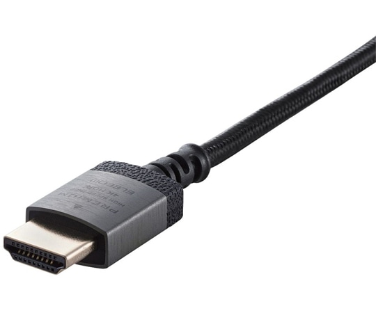 エレコム HDMIケーブル Premium スリムタイプ アルミコネクタ ナイロンメッシュケーブル 1.0m ブラックDH-HDP14ES10SBK 1本 (ご注文単位1本) 【直送品】