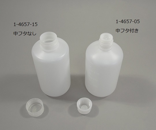アズワン 細口瓶 (中栓付き) 500mLNVN-500 1本 (ご注文単位1本) 【直送品】