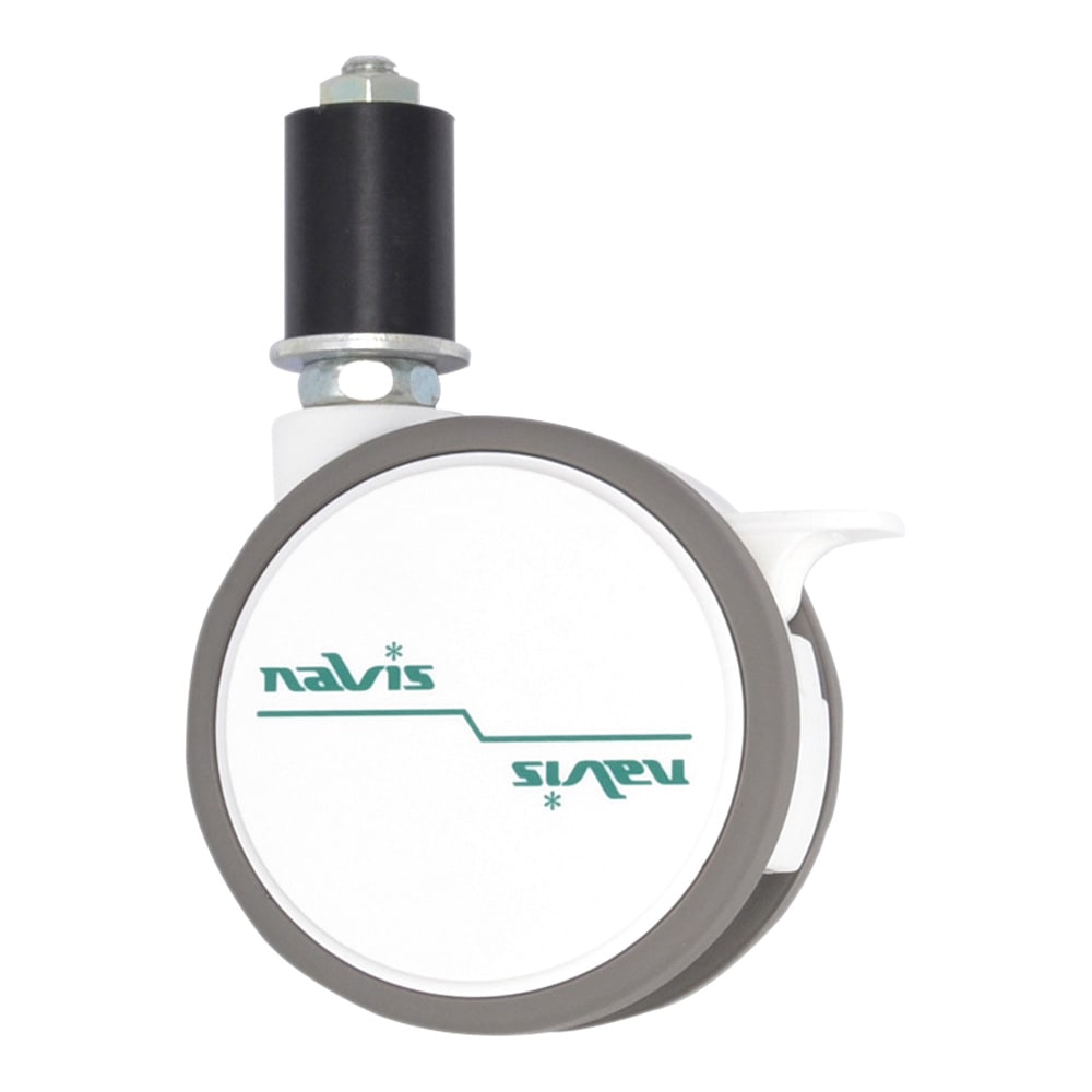 アズワン ナビスキャスターφ75mm ゴム ストッパー付きFW075N8SL40-AZP 1個 (ご注文単位1個) 【直送品】