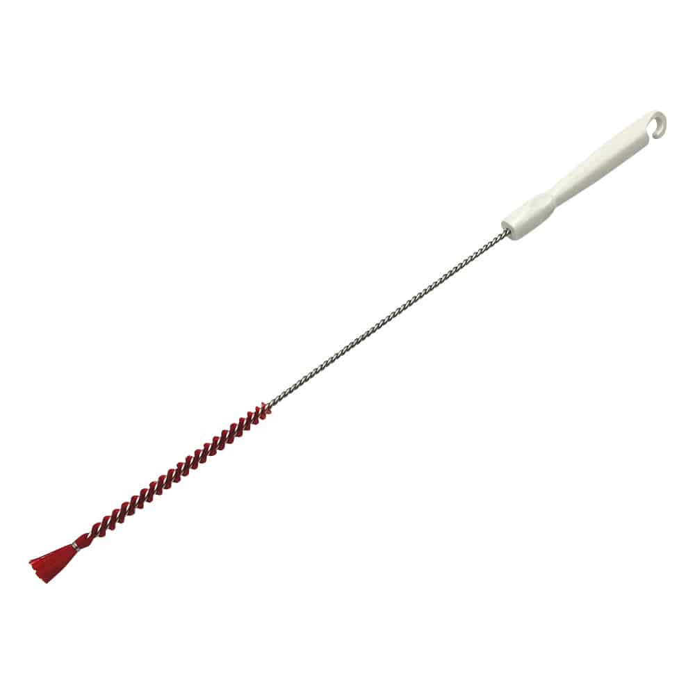 アズワン パイプクリーナーホ付 (PBT毛) 500×135×φ10mm レッドABS-PH-10R 1本 (ご注文単位1本) 【直送品】