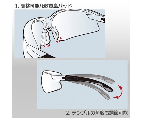 ミドリ安全 JIS/ANSI規格品 保護めがね ビジョンベルデ MP-822 グリーン (曇り止め加工) MP-822-GR 1個 (ご注文単位1個) 【直送品】