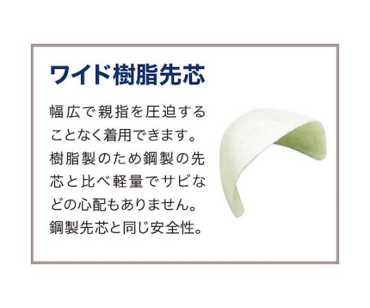 ミドリ安全 JIS規格認定 ワイド樹脂先芯耐滑安全靴 ブラック 27.0cmCJ010-27.0 1足 (ご注文単位1足) 【直送品】