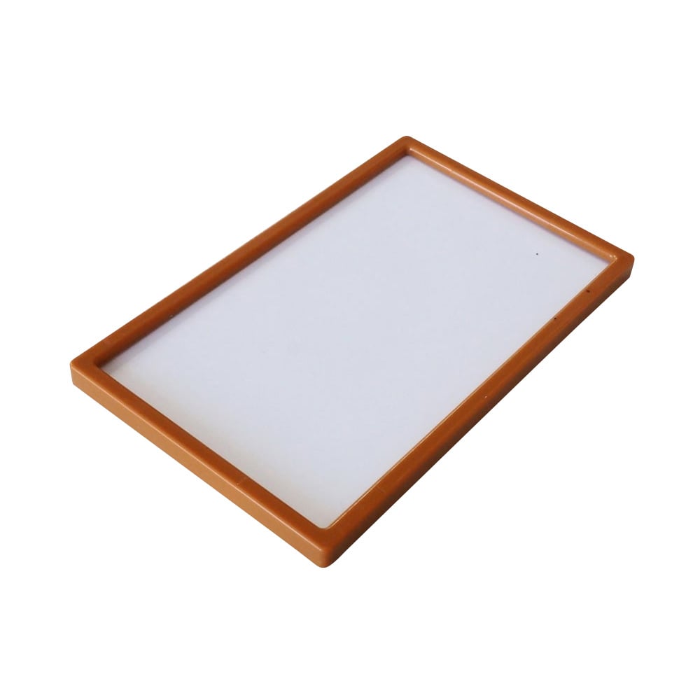 宮成製作所 ラベルプレート キャメルブラウン M 両面テープ 1袋 (10個入) 1袋 (ご注文単位1袋) 【直送品】