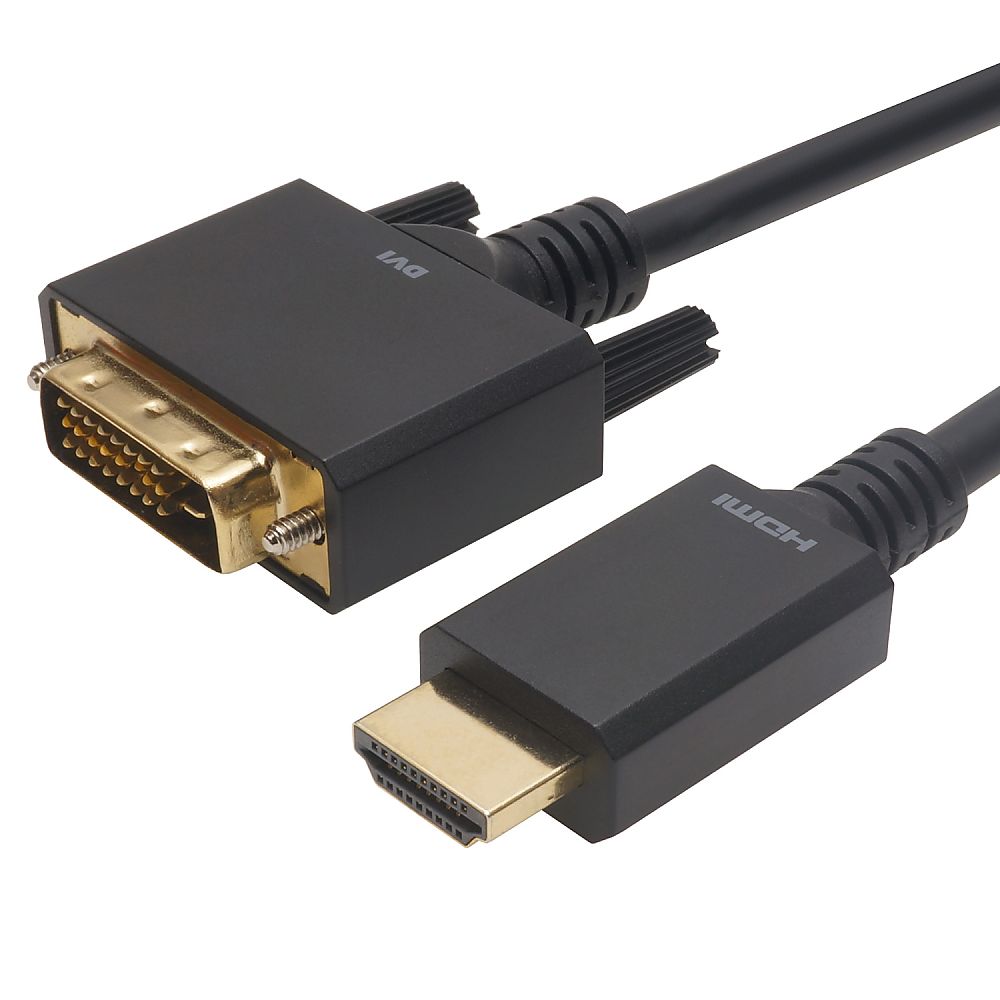 ホーリック HDMI-DVI変換ケーブル 1mHADV10-701BB 1本 (ご注文単位1本) 【直送品】